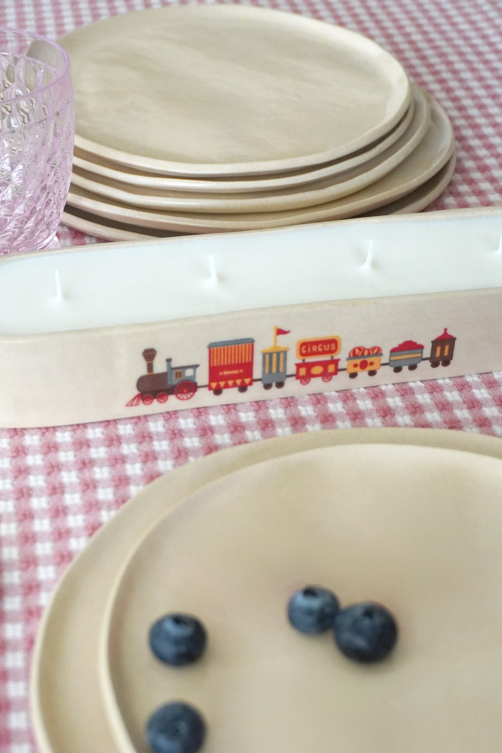 Vela o recipiente "Tren"