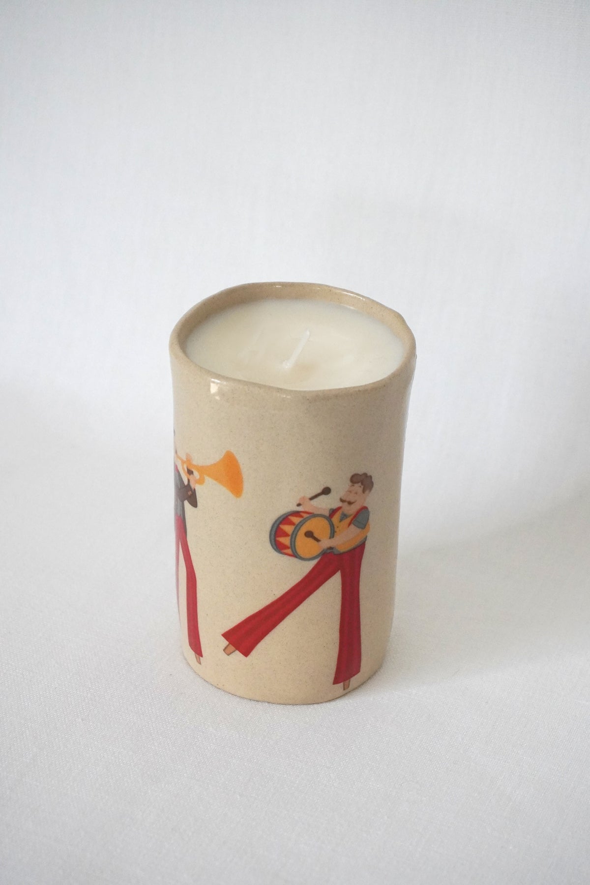 Vela o recipiente "Músicos"